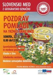 Vabilo na Pozdrav pomladi na tržnici Grad Rače